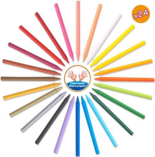 BIC KIDS PLASTIDEKOROVÉ PASTIELKY PRE DETI ODOLNÉ 24 FARIEB