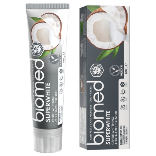 Bieliaca zubná pasta Splat Biomed SuperWhite 100 g prírodných zložiek