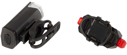 SET LED BICYKLOVÝCH SVETLÁ PREDNÝCH A ZADNÝCH NA BICYKEL + USB BICYKLE SVETLÁ