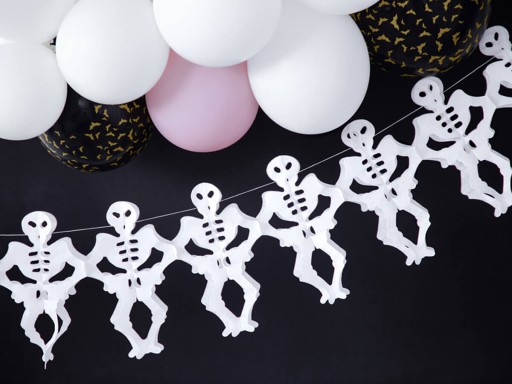 Girlanda z hodvábneho papiera Skeletons 300 cm Halloween