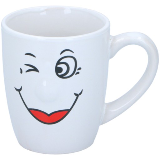 Keramický hrnček, smajlík, s úsmevom, 300 ml, vzory