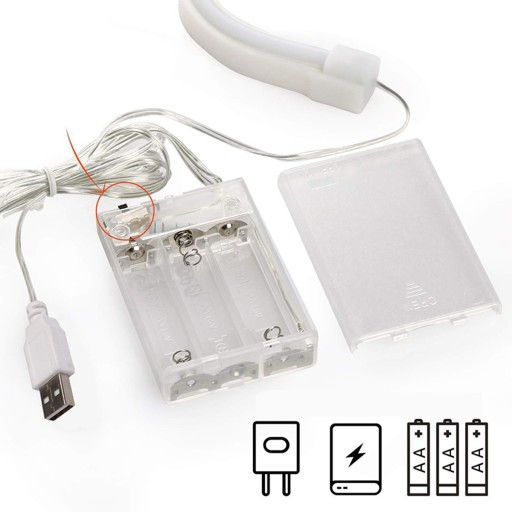 NEÓNOVÁ LED ZÁVESNÁ NÁstenná LAMPA UNICORN USB 3AA