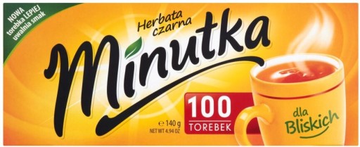 Minutka čierny expresný čaj 100 sáčkov x3