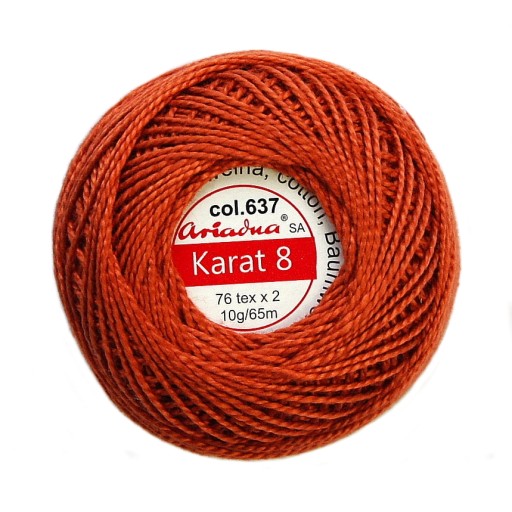 Cordonek Karat 8 svetlohnedá 0637 ARIADNA 10g 65m