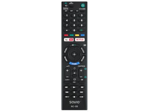 Univerzálny diaľkový ovládač pre SMART NETFLIX YOUTUBE TV SONY SAVIO RC-08