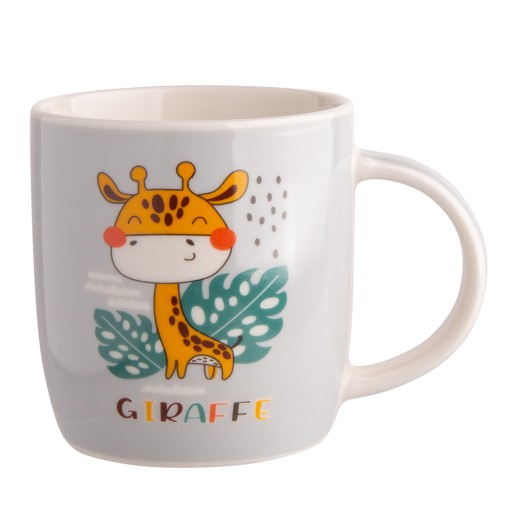 Veselý porcelánový hrnček pre deti Žirafa 300ml