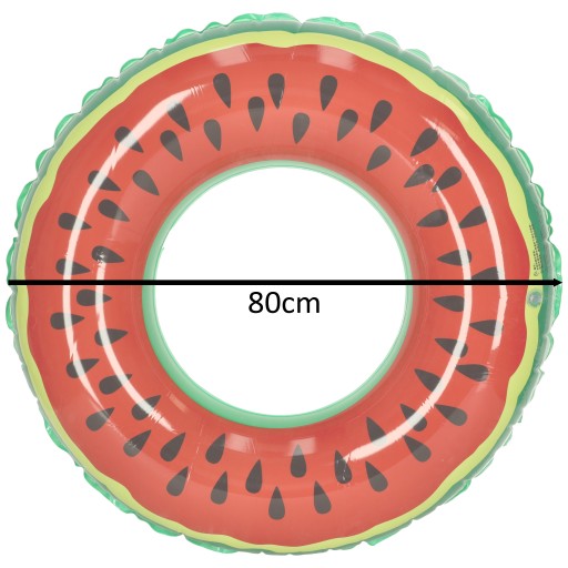 PLÁVAKOVÝ NAFUKOVACÍ PLÁŽOVÝ KRUH PRE BAZÉN VODNÝ MELÓN 80CM 60KG