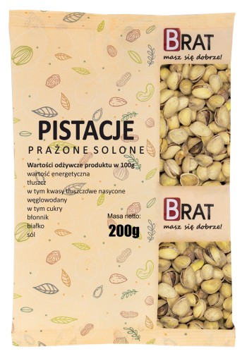 Pistácie pražené, solené, čerstvé, veľké, 200g
