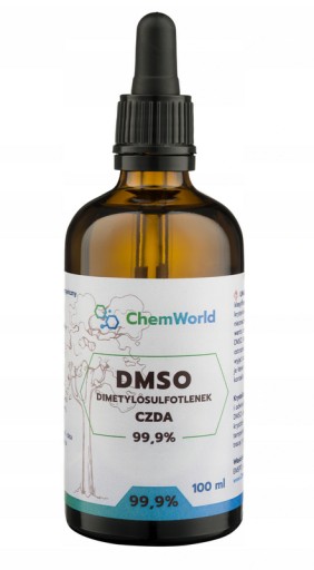 DMSO Dimetylsulfoxid PURE 100 ml ChemWorld