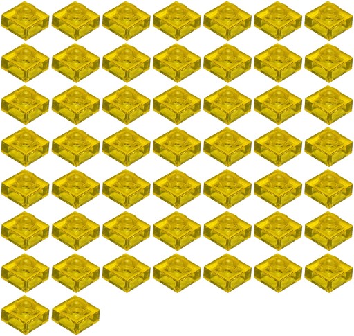 LEGO PLATE 3024 1x1 trans žltá NOVINKA (10g) 51 ks.