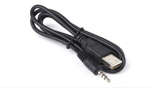 USB KÁBEL AUX NABÍJAČKA USB-A DO KONEKTORA 3,5MM 100CM