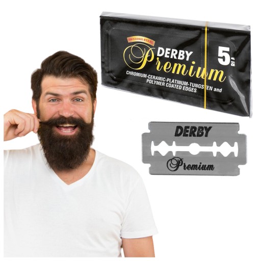 Žiletky DERBY PREMIUM, klasické žiletky, žiletky, VŠETKO 5x