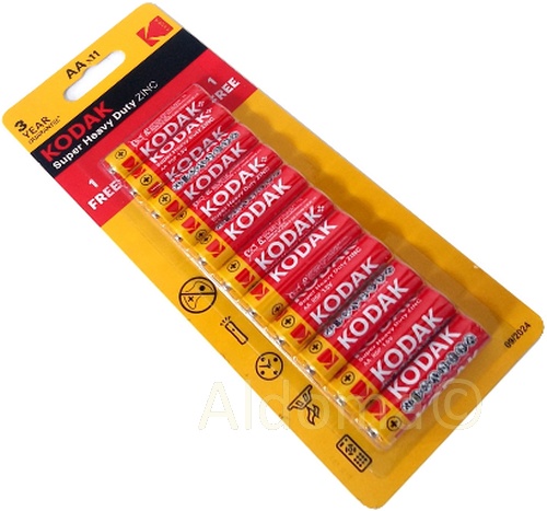 Kodak AA zinkovo-uhlíková batéria (R6) 11 ks.