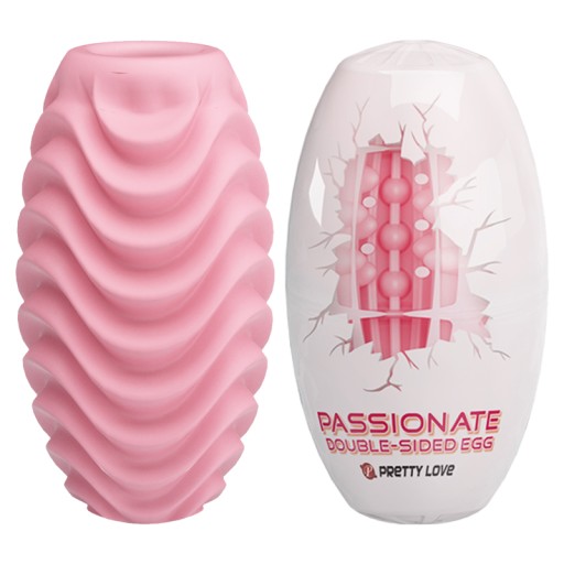 Vreckový masturbátor vášnivé obojstranné vajíčko Pretty Love EGG