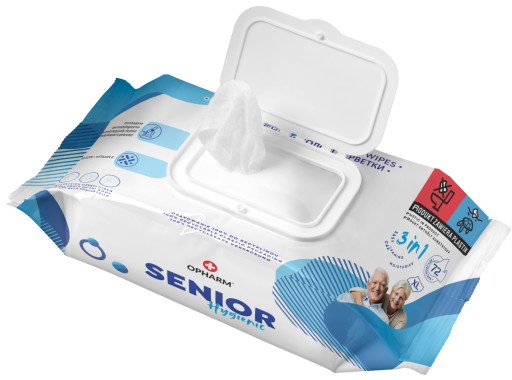 OPHARM SENIOR HYGIENICKÉ VLHČENÉ Utierky 3v1 72ks