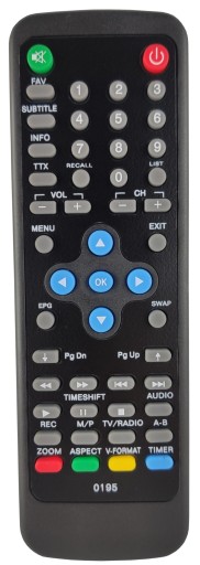 Diaľkové ovládanie pre DVB-T tunery Cabletech URZ0195 LXP0195
