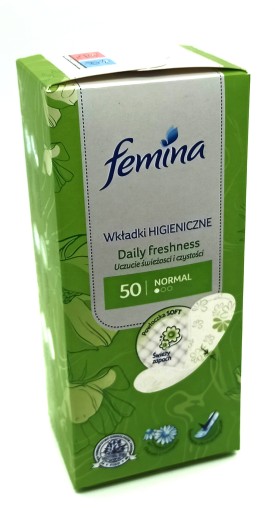 Dámske hygienické vložky Femina Daily Freshness NORMAL 50 kusov