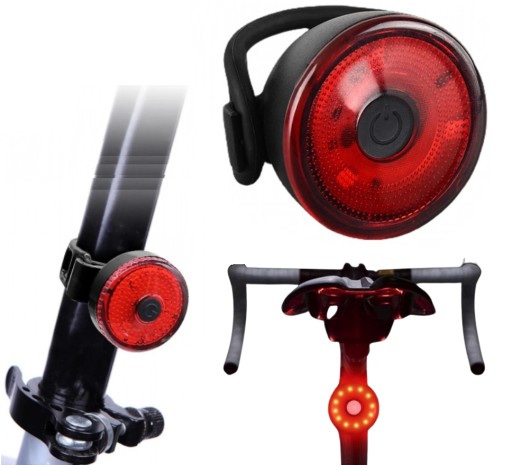 LED ZADNÉ SVETLO NA BICYKEL LED SVETLO NA BICYKEL 4 REŽIMY VODEODOLNÉ