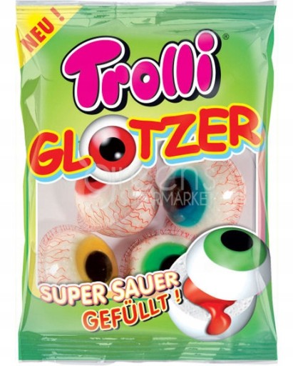 Trolli Foam Jelly Eyes HALLOWEEN Mix of Flavors Eye 75g z Nemecka