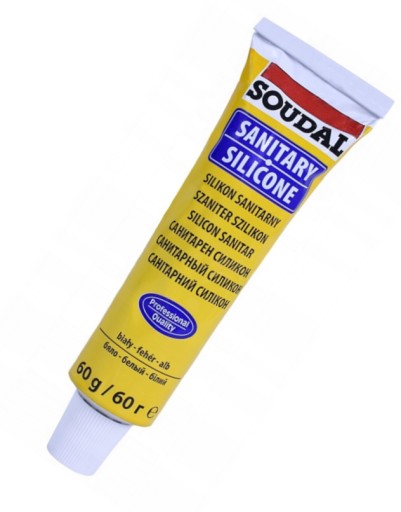 Soudal sanitárny silikón biely 60ml