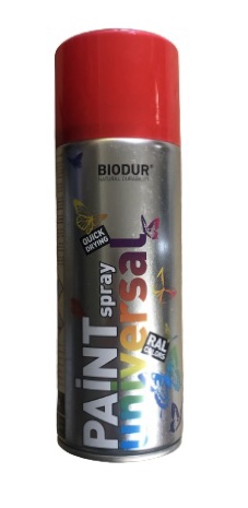 FARBA V STRIEKU MAT ČIERNA RAL 9005 400ml BIODUR
