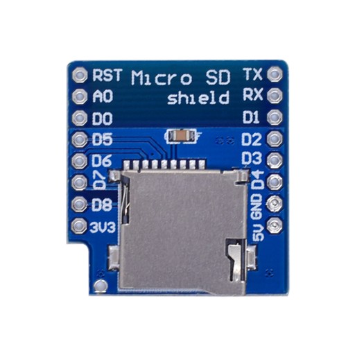 Čítačka pamäťových kariet micro SD WeMos D1 mini Shield