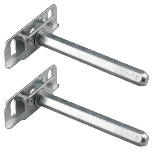 2x NEVIDITELNÝ DRŽIAK POLICE DRŽIAK DRŽIAK UPEVNENIE POLICE 10x100mm OCEL