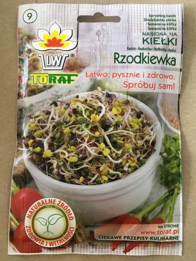 Reďkovka semená na klíčky 20g BIONASIONA nakličovací box