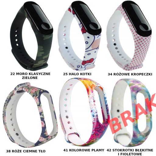 Náhradný remienok Xiaomi Mi Band 3, rôzne VZORY