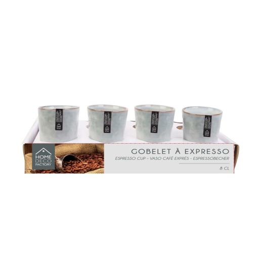 Škandinávsky hrnček na espresso Villena 80ml šedý