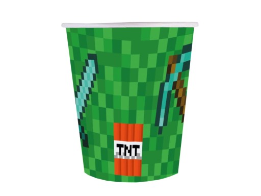 Sada tanierov a pohárov TNT na záhradnú párty gril minecraft párty