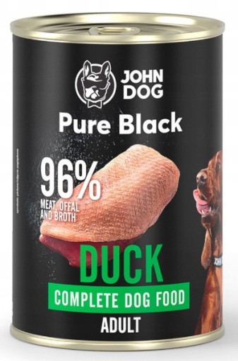 John Dog Pure kačica 96% 400g mokré krmivo pre psov
