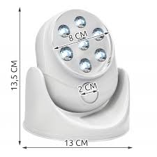 LAMPA SO SNÍMAČOM POHYBU 7 LED SVETLO NA BATÉRIU