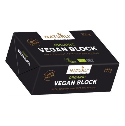 *NATURLI Vegánske kocky margarínu (200g) - BIO