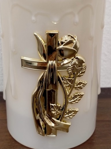 VEĽKÁ LED VLOŽKA SVIEČKY NA NAPÁJANIE BATÉRIOU DO SVIEČKY 16CM LED EFEKT PLAMEŇA LUX WHI