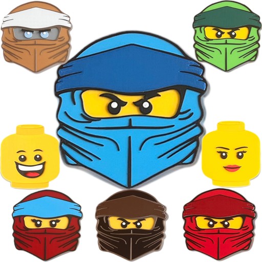 KAJAWIS Dekoračná dekorácia v štýle LEGO ninjago 3D samolepiek na stenu NINJA