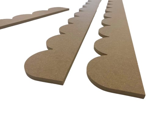 Ozdobný volán 30cm MDF 10mm trofast dekorácia