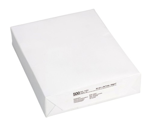 Biely kopírovací papier pre univerzálnu tlačiareň A4, 80g balík