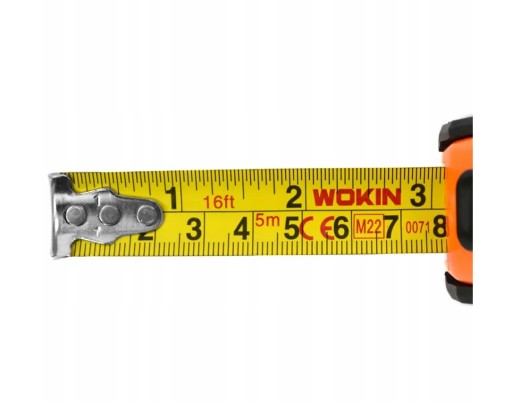 Krajčírsky meter so zámkom, krajčírsky meter 5 m x 19 mm WOKIN