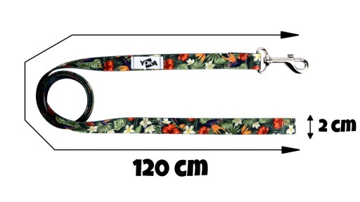 TRADIČNÉ VODÍTKO PRE PSA URBAN 120cm (vzory) PL