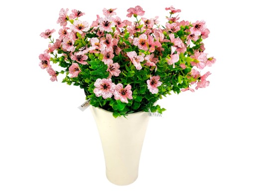 Umelé kvety Petúnie Pelargonium Surfinia na balkónovú terasu 1 ks - svetloružové