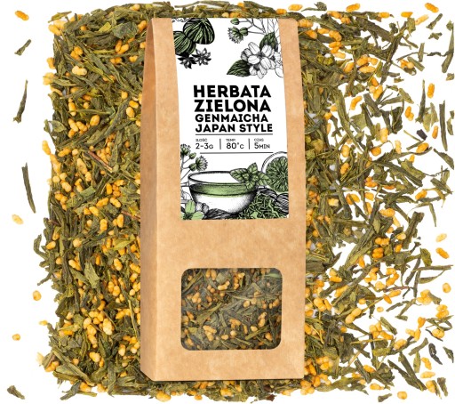 JAPONSKÝ zelený čaj GENMAICHA, pražená ryža, 50g