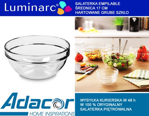 Miska šalátová 17 cm EMPILABLE LUMINARC