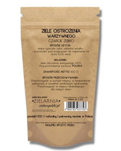 Čertovo rebro 100g Bodliak bylinka Zielarzpolski