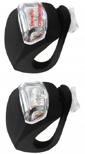 SVETLÁ NA BICYKEL SVETLÁ 2 LED - 2 KS + BATÉRIE