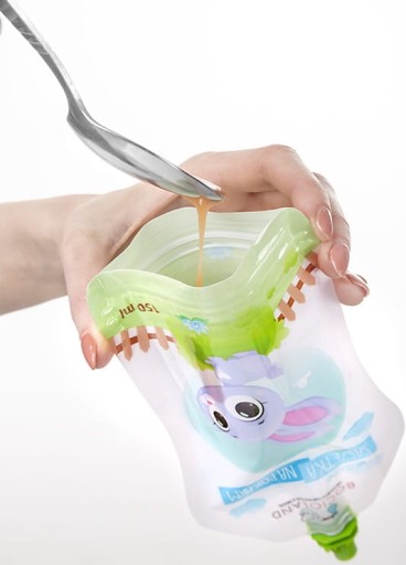 Opätovne použiteľná TUBA FOOD SACHET TUBE Vypite a zmrazte