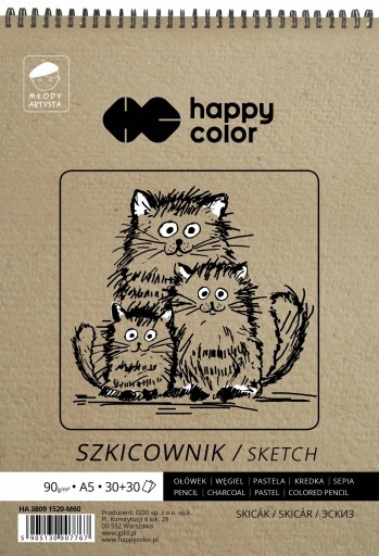 Skicár Happy Color Young Artist na špirále A5