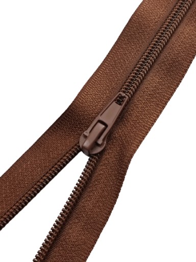 Veľkosť zipsu špirála #5 hnedá 40 cm