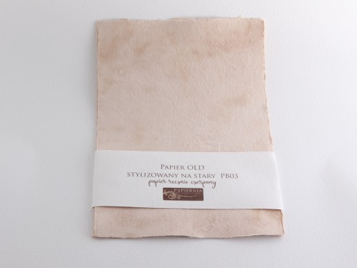 ručný papier A3+ - starý (káva s mliekom)