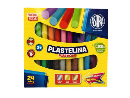 Plastelína 24 farieb Astra